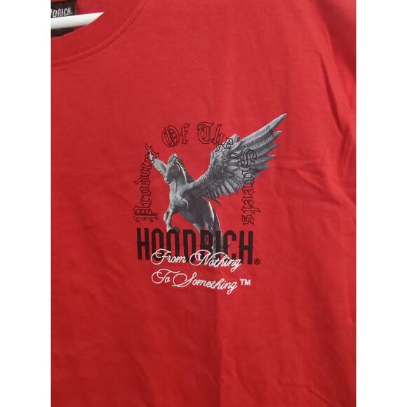 Hoodrich Pegasus From Nothing To Something T-shirt XXL Red Product Of The Street - Picture 3 of 10